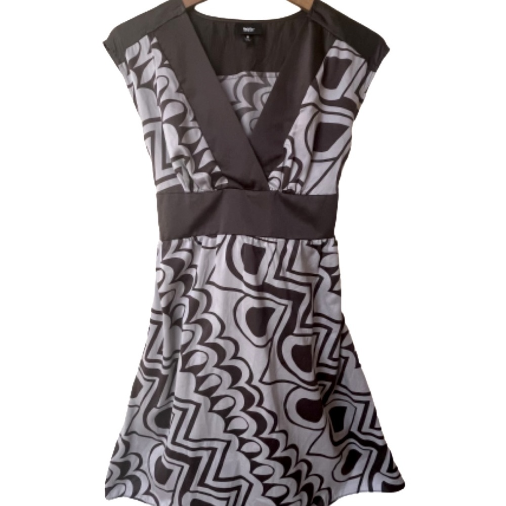 Mossimo Dress Silver/Brown w/ Tie Backs, Sz Small
